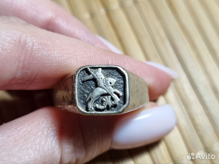 Мужская печатка серебро