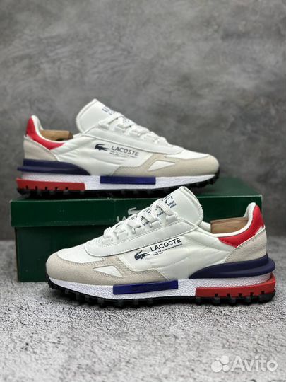 Lacoste Elite Active White Blue Red