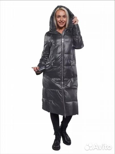 Куртка зимняя женская длинная