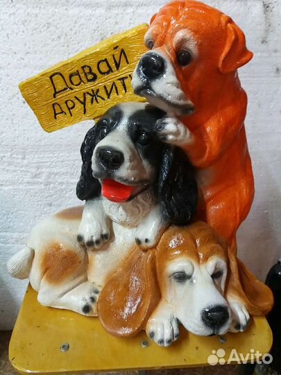 Садовые фигуры из гипсополимера