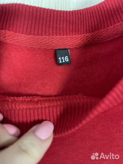Толстовка детская 116, 104 см ростовка на флисе