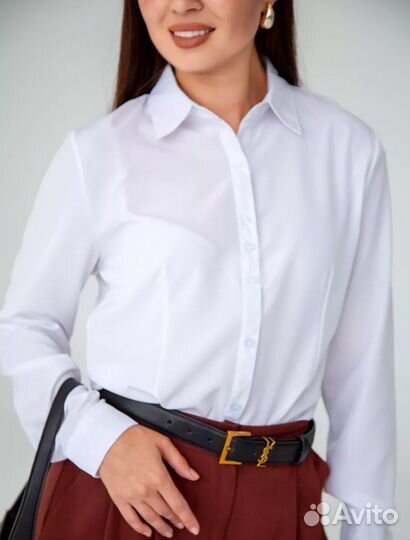 Классическая белая рубашка