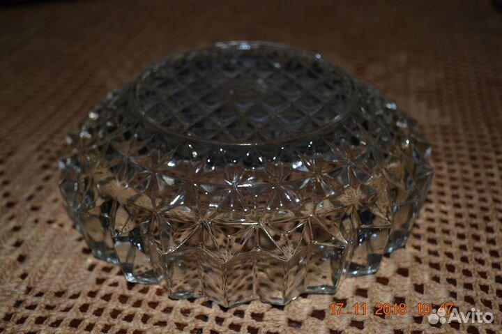 Салатники и вазочки для варенья, стекло из СССР