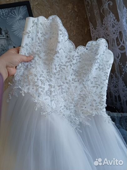 Свадебное платье пышное