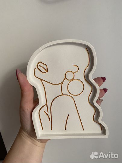 Подставки под украшения из гипса