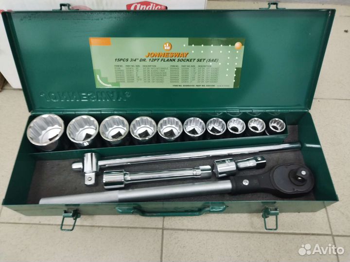 Набор jonnesway 3/4 в дюймах