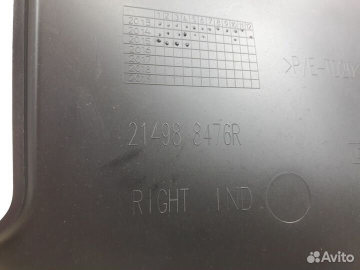 Дефлектор радиатора правый Renault Duster 2010