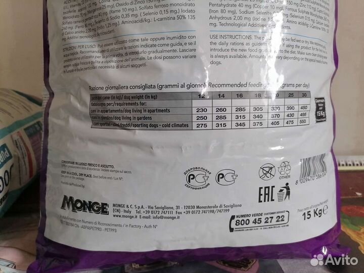 Корм для собак