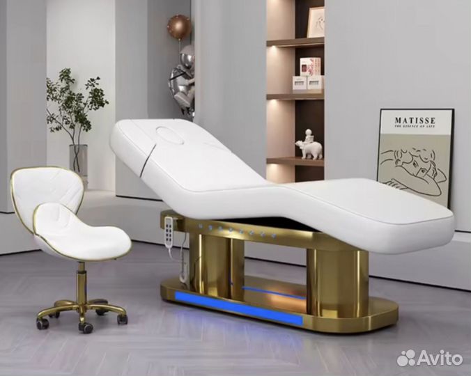 Массажный стол Deluxe Gold, 4 мотора