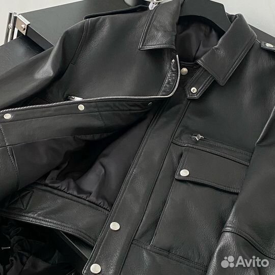 Кожаная куртка Saint laurent женская