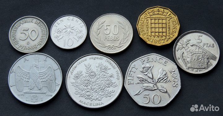 Монеты мира UNC/aUNC