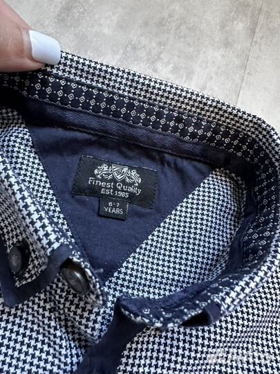 Фирменная рубашка 6-7 лет