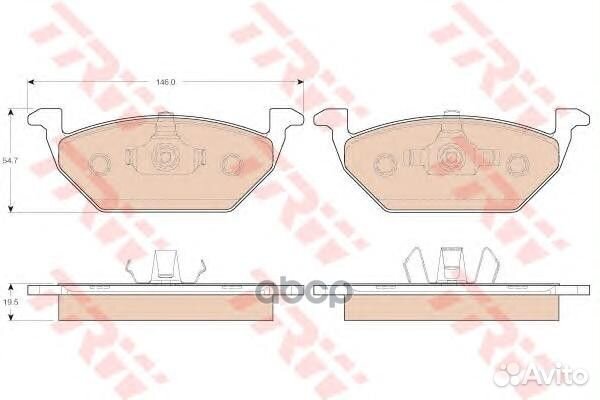Колодки тормозные пер polo 09- fabia 06- roomster