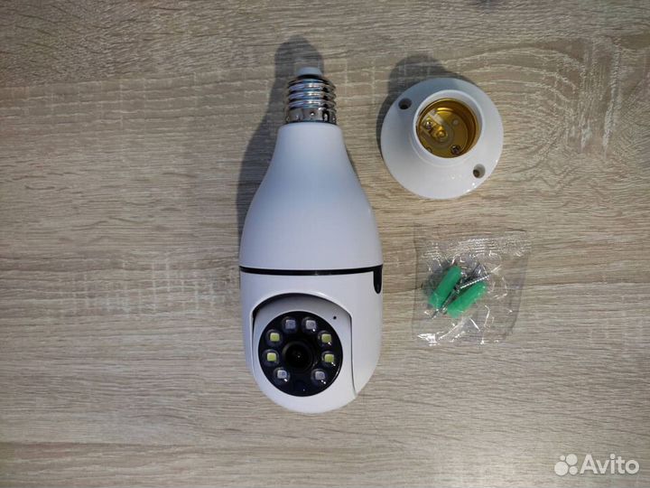 Камера видеонаблюдения лампочка Е27, Wi-Fi