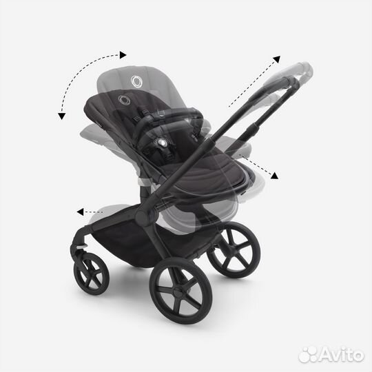 Bugaboo Fox 5 Black / Black / Sunrise Red