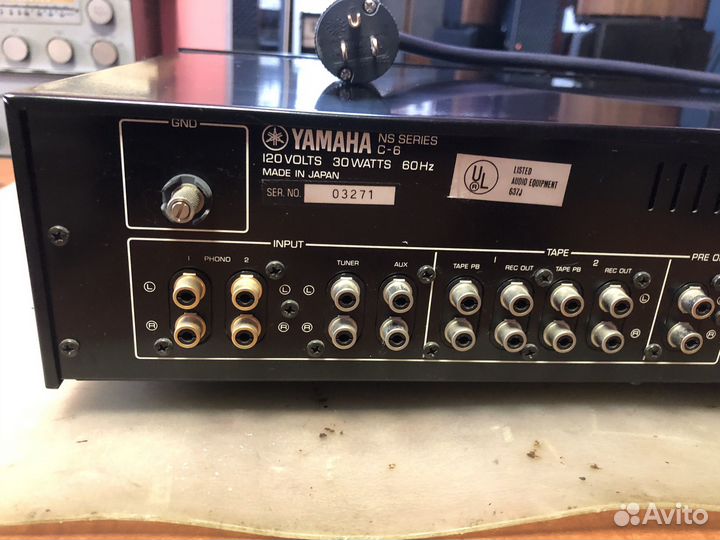 Yamaha C-6 предварительный усилитель 100 вольт
