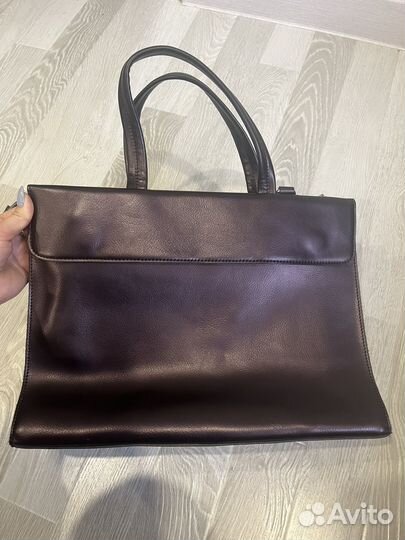 Сумка портфель женская натуральная кожа