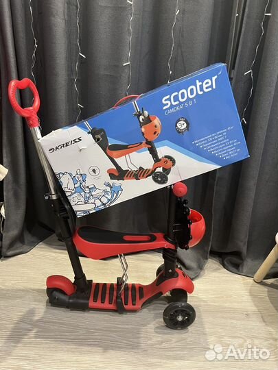 Самокат детский трехколесный