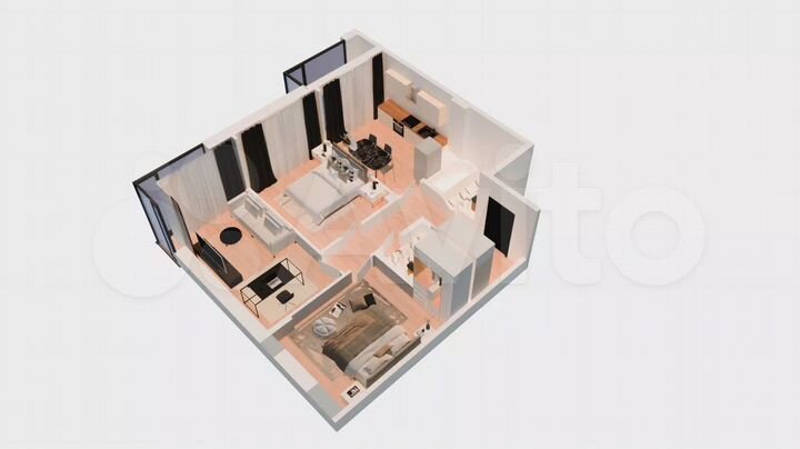 3-к. квартира, 72,5 м², 8/8 эт.