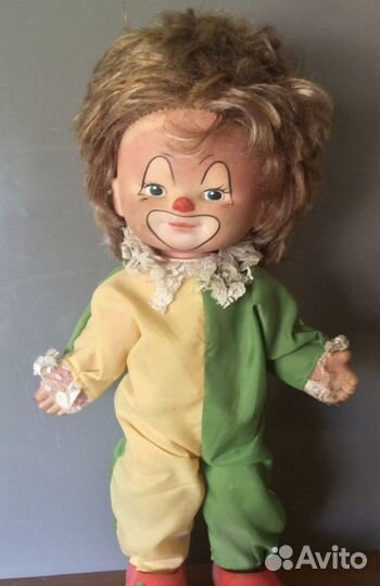 Кукла СССР клоун, Ленигрушка