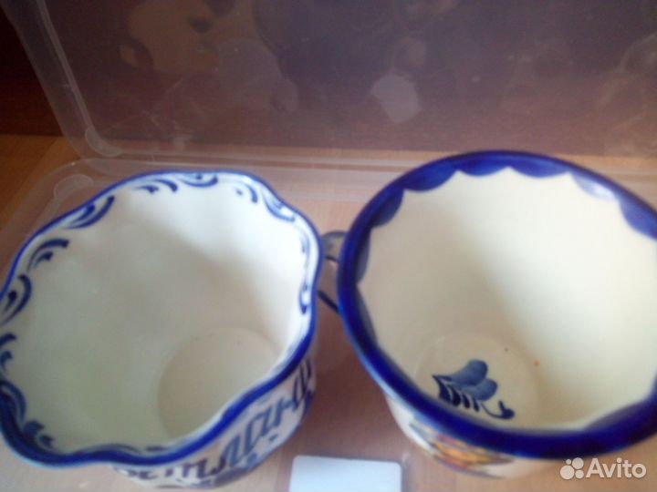 Именные кружки Гжель