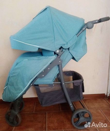 Прогулочная коляска corol S-8GC, цвет голубой