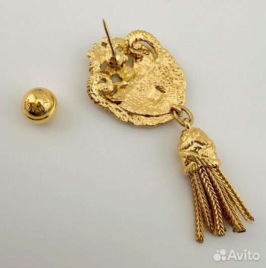 Sonia rykiel брошь винтаж значок лого