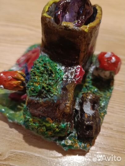 Дракон фигурка глина