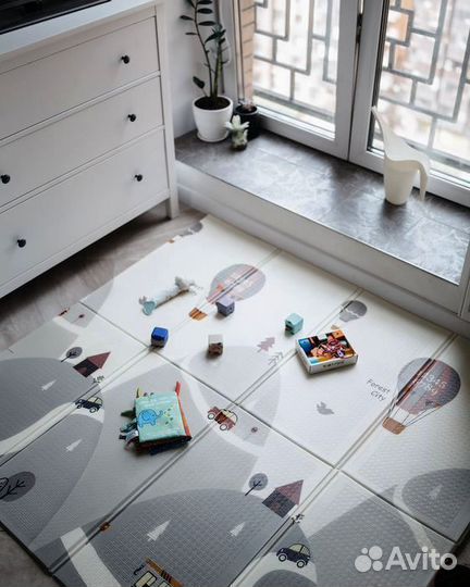 Детский коврик для ползания новый (заводской брак)