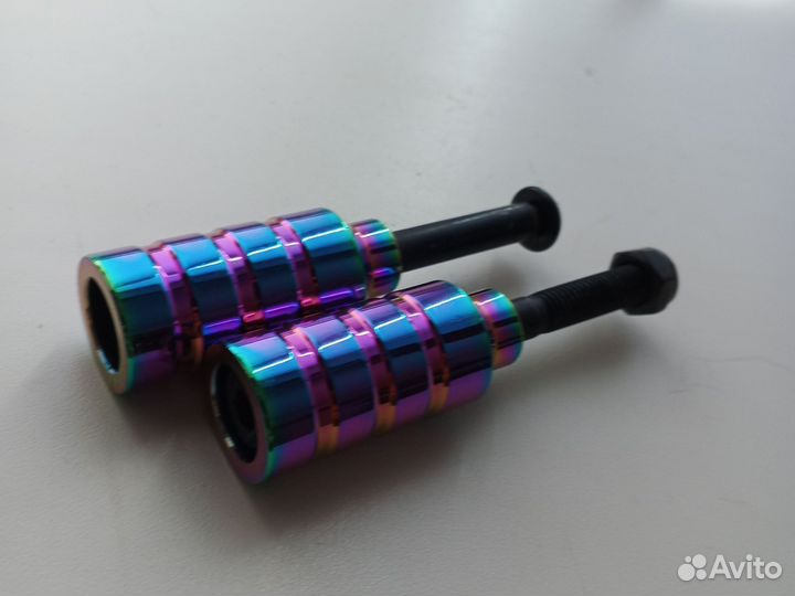 Пеги для трюкового самоката неохром