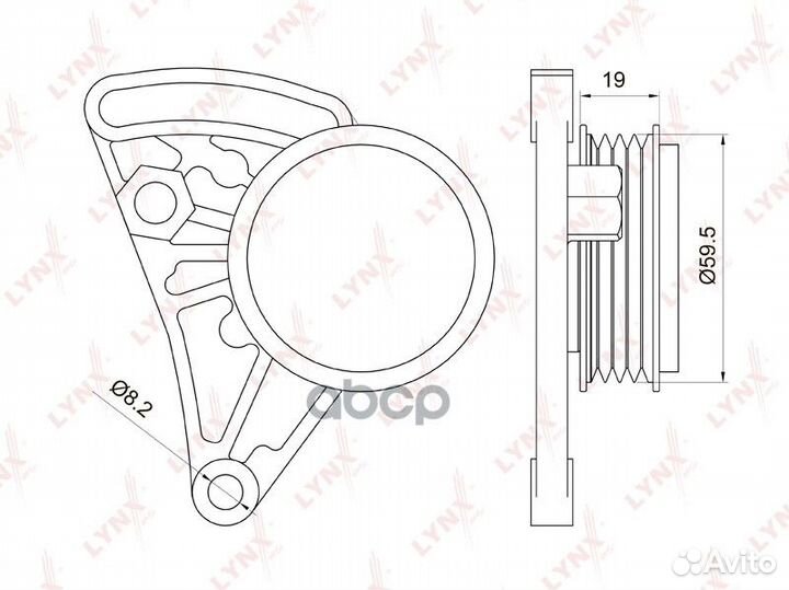 Ролик натяжной навесного оборудования PB5037
