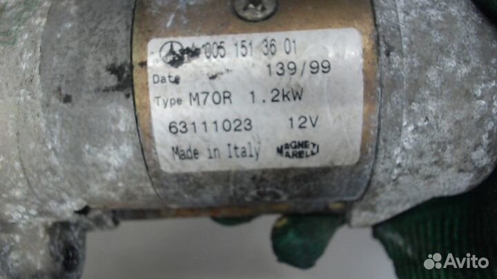 Стартер Mercedes CLK W208, 1999