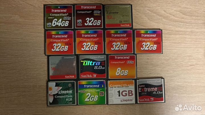Карта памяти CompactFlash CF Transcent