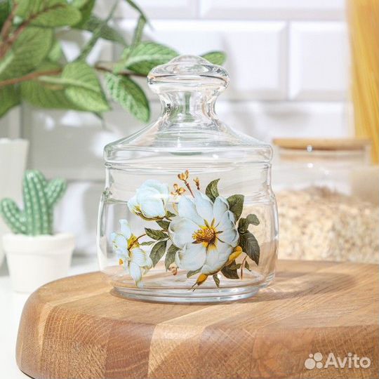 Банка для сыпучих продуктов «Магнолия», 500 мл