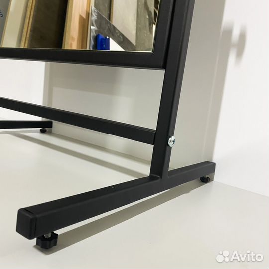 Зеркало напольное Effect для обуви, чёрный муар