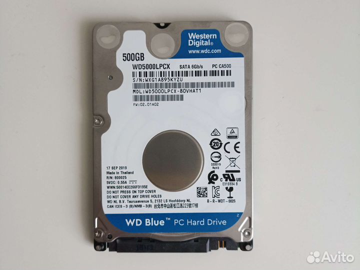 Жесткий диск для ноутбука 500 гб