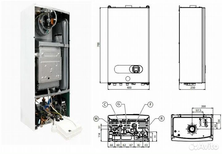 Газовый котёл Fondital minorca ctfs 24 CU plus
