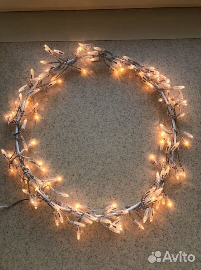 Новогодняя гирлянда на окно