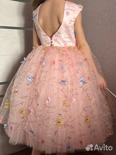 Платье детское необычное на выпускной бабочки