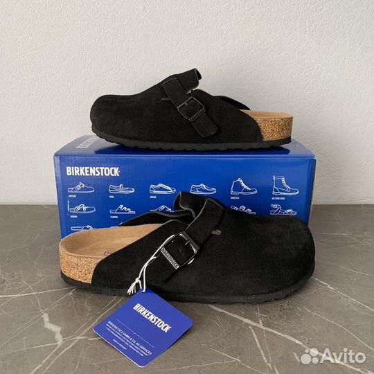 Сабо Birkenstok boston black черные