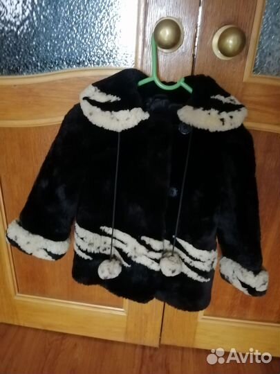 Шуба мутоновая детская