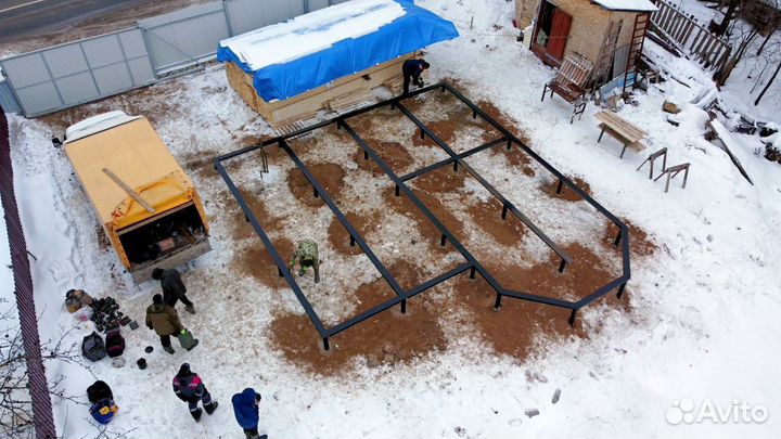 Винтовые сваи. Свайный фундамент под дом/баню