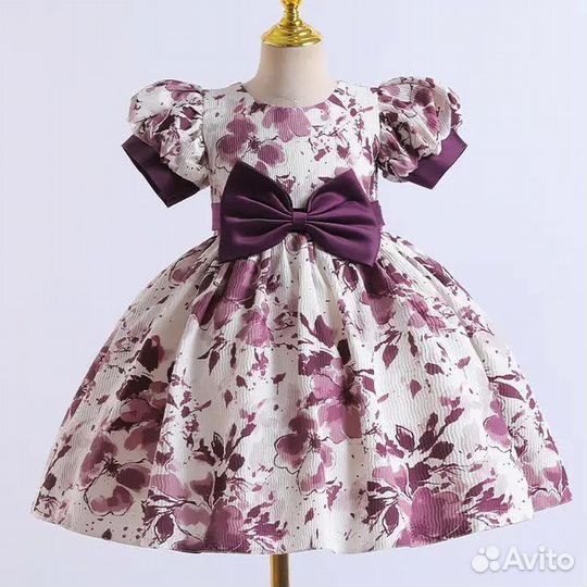 Нарядное пышное платье для девочки 110-128