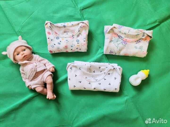 Боди для девочки 80 86 пакетом Carter's