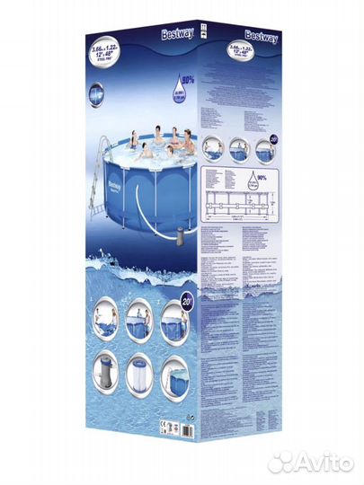 Бассейн каркасный bestway Steel Pro 366х122см