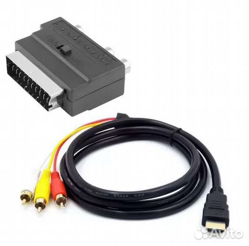 Кабель hdmi -3 RCA 1.5метра