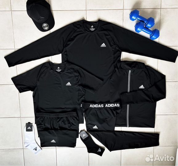 Рашгард Adidas Black - 5/1, 2/1