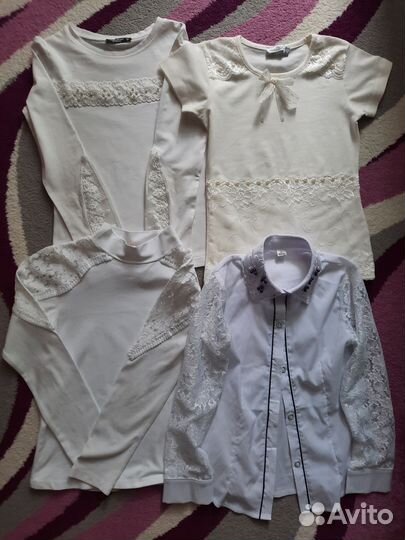 Школьные блузки для девочки 140