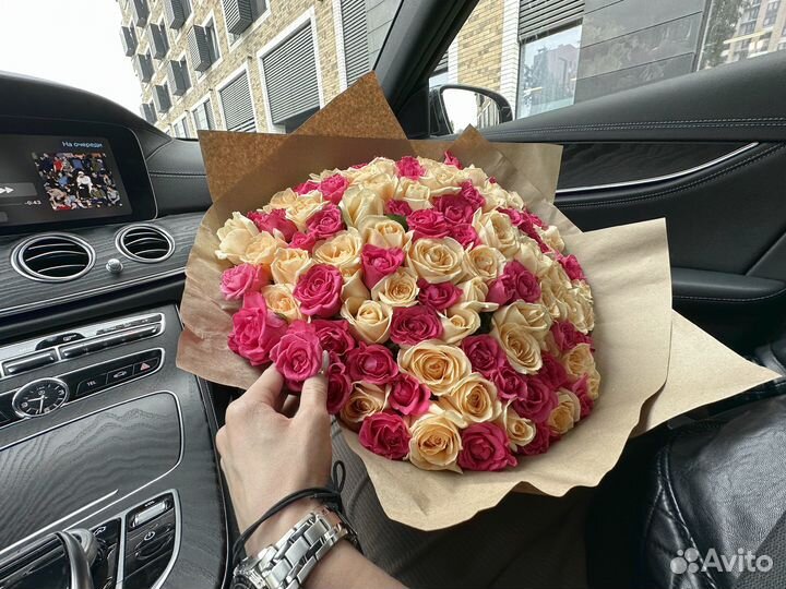 101 роза С Доставкой