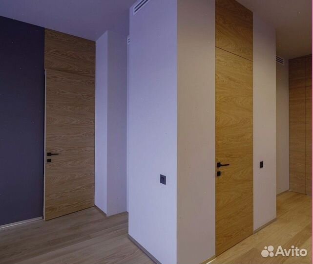 Дверь скрытая межкомнатная кромка черная 2100х700